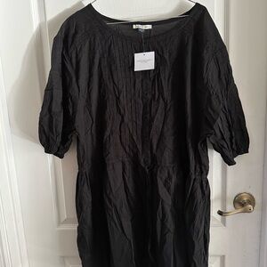 American Eagle Outfitters Black Pleated Dress